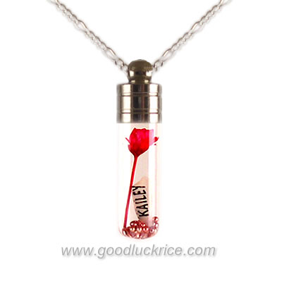 Silver Chain Rice Necklace